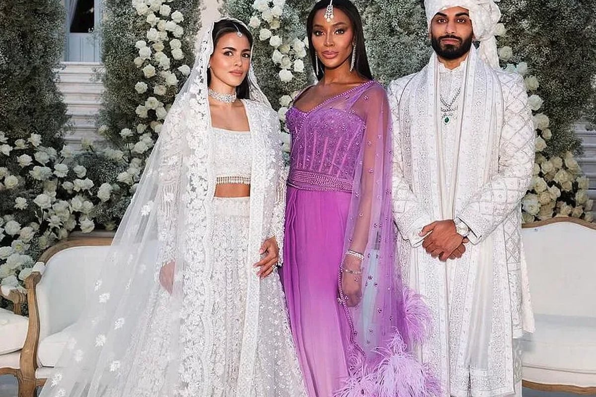 open lace back dress Embellished Indian Purple Lehenga Bridal Dress for Wedding Wear  Nameera  by Farooq
