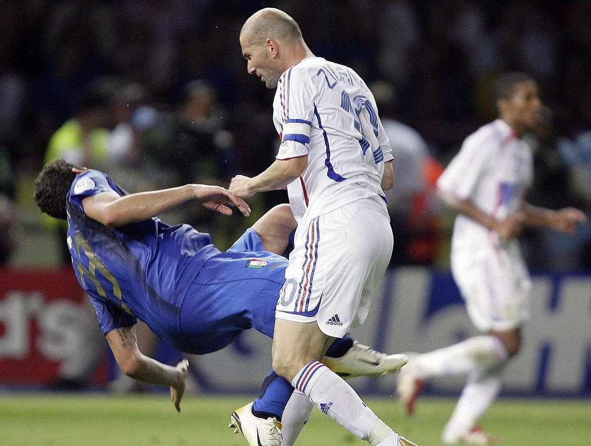 Marco Materazzi Italie Football Headbut Zidane 2006 Marco Materazzi Italie Football Headbut Zidane 2006