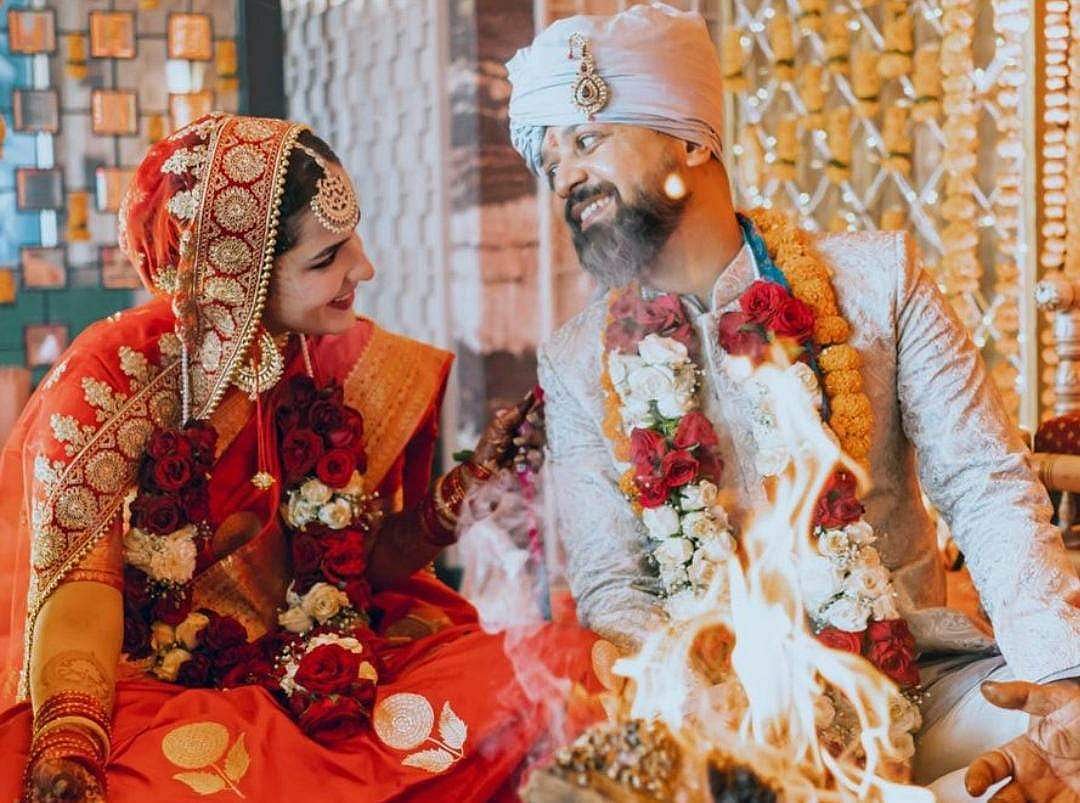 Anand Tiwari and Angira Dhar tied the knot in an intimate ceremony in April, image size:1200x892